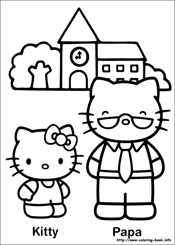 Hello Kitty coloring picture